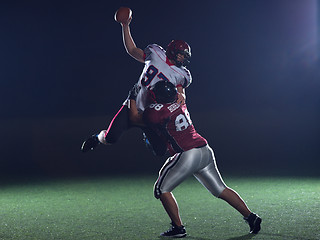 Image showing American football players in action