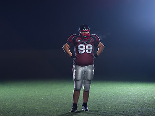 Image showing American football players in action