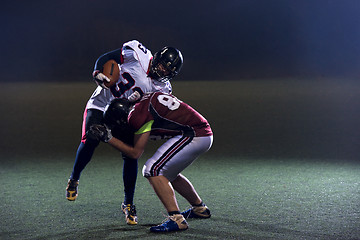 Image showing American football players in action