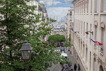 Image showing Roofs in residential quarter of Montmartre