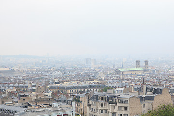 Image showing Roofs in residential quarter of Montmartre