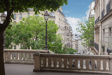 Image showing Ladder on the hill Montmartre