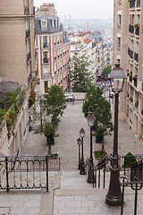 Image showing Stairs at Montmartre