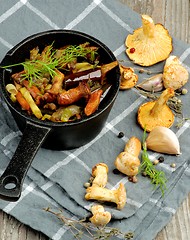 Image showing Roasted Chanterelles Ragout