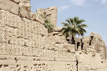 Image showing Ruins of Karnak Temple in Luxor, Egypt