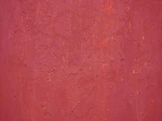 Image showing Detail of old red painted wall