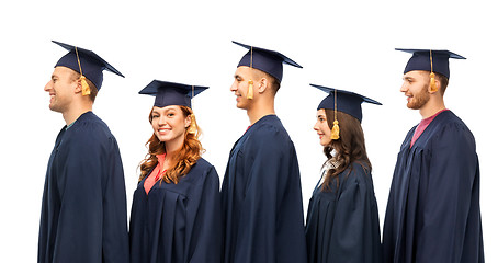 Image showing graduates in mortar boards and bachelor gowns