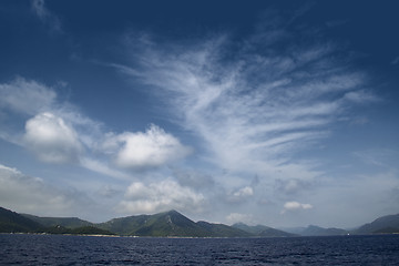 Image showing Dragon cloud on blue sky