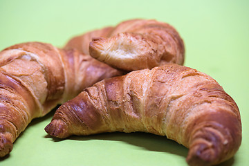 Image showing Macro shoot of croissants