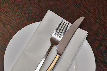 Image showing Cutlery on a teble