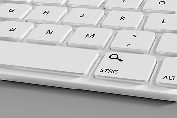 Image showing computer keyboard white details