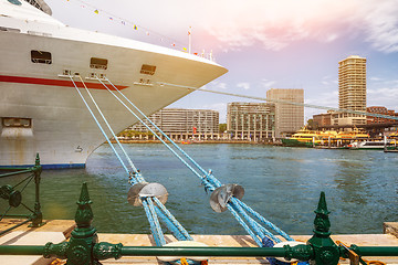 Image showing cruise ship at Sydney harbor