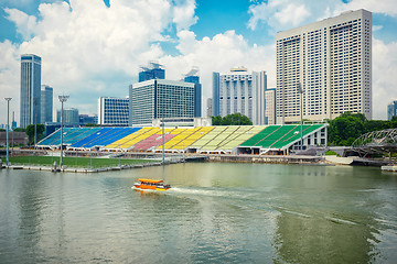 Image showing soccer field at Marina Bay Sands Singapore