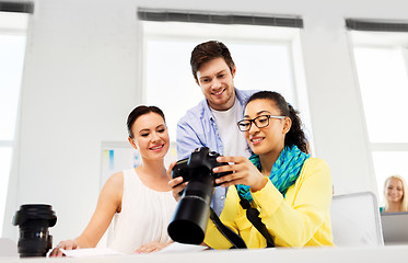 Image showing photographers with camera at photo studio