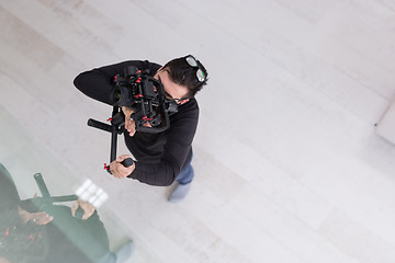 Image showing videographer at work