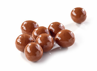 Image showing brown chocolate balls