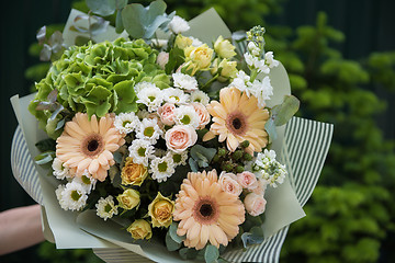 Image showing bouquet of different flowers