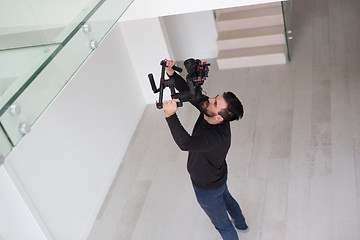 Image showing videographer at work