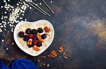 Image showing porridge with berries