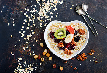 Image showing porridge with berries