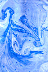 Image showing Marble effect of mixing duotone painting background.