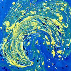 Image showing Creative mix of oil painting as an abstract background.