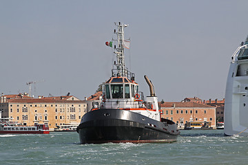 Image showing Tugboat in Venice