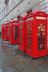 Image showing Red Telephone Boxes