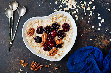 Image showing porridge with berries