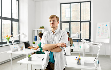 Image showing man with glasses at office