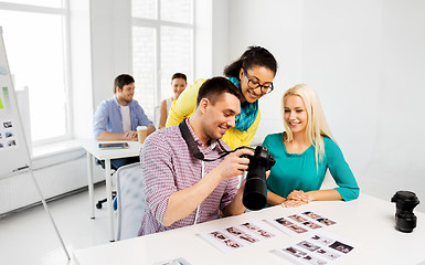 Image showing photographers with camera at photo studio