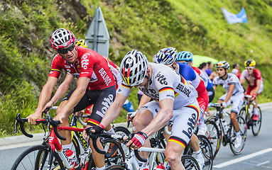 Image showing Teamwork - Tour de France 2014