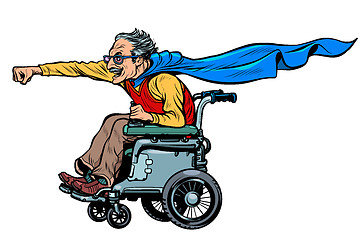 Image showing active wheelchair user disabled man