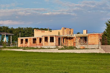 Image showing Brick House Construction