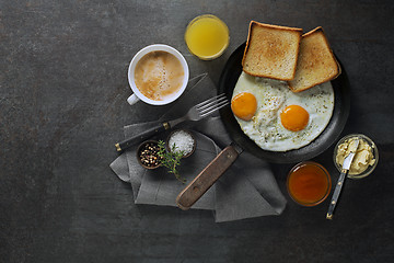 Image showing Breakfast healthy egg