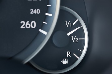 Image showing Fuel Gauge Going Down