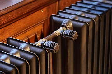 Image showing Radiators in an old building