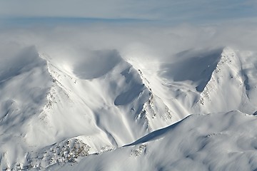 Image showing Mountains covered with snow