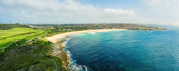 Image showing Panoramic coastal views  of Sydney Coastline