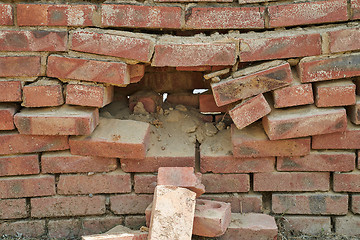 Image showing Hole in the brick wall