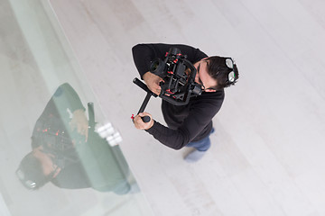 Image showing videographer at work