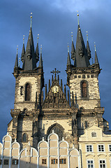 Image showing Church of Mother of God in front of Týn, Prague.