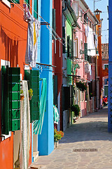 Image showing Narrow Street Burano