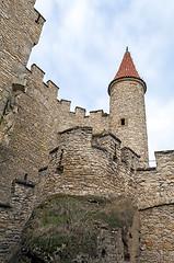 Image showing Medieval castle tower.