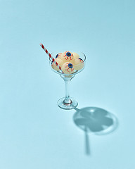 Image showing Halloween cocktail with eyeballs in glass.