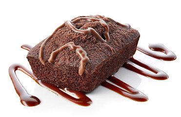 Image showing brownie cake on white background