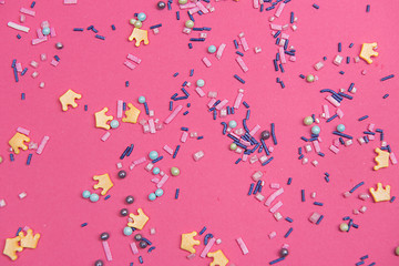 Image showing Colorful sweet background with colorful sprinkle