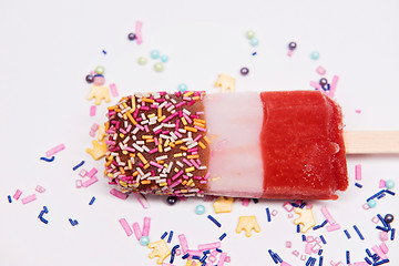 Image showing Ice cream on stick