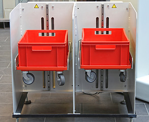 Image showing Two Plastic Crates