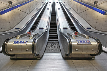 Image showing Escalators